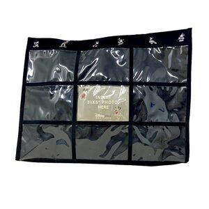 Disney Store Exclusive Tote. 3.5”x5” Photo Insert. Black. 17”